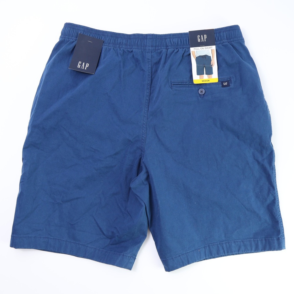 Gap Mens Pull-On Shorts Navy Blue Elastic Waist Drawstring Size Medium NWT - Picture 4 of 7